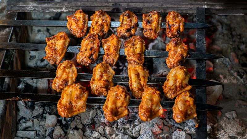 Cajun spice dry rub wings with herbs